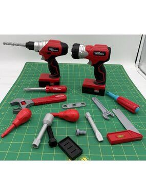 Hyper Tough Toy Tools Drill Light Plus Other Tools